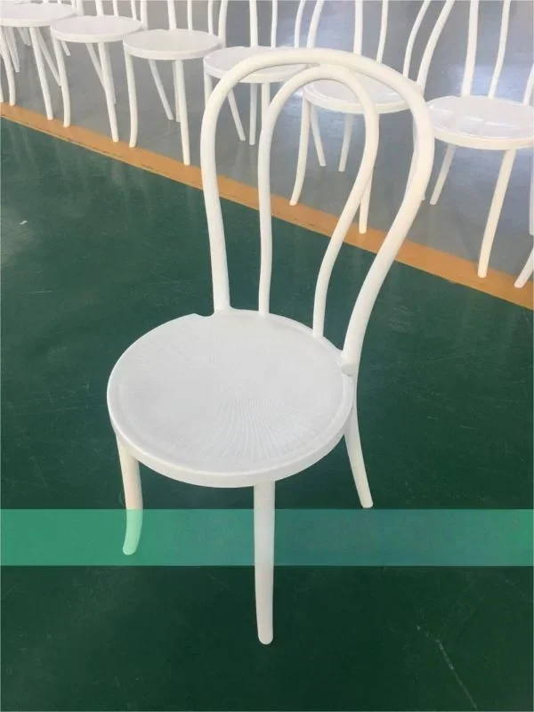 

'White Thonet Bentwood Stacking Chair