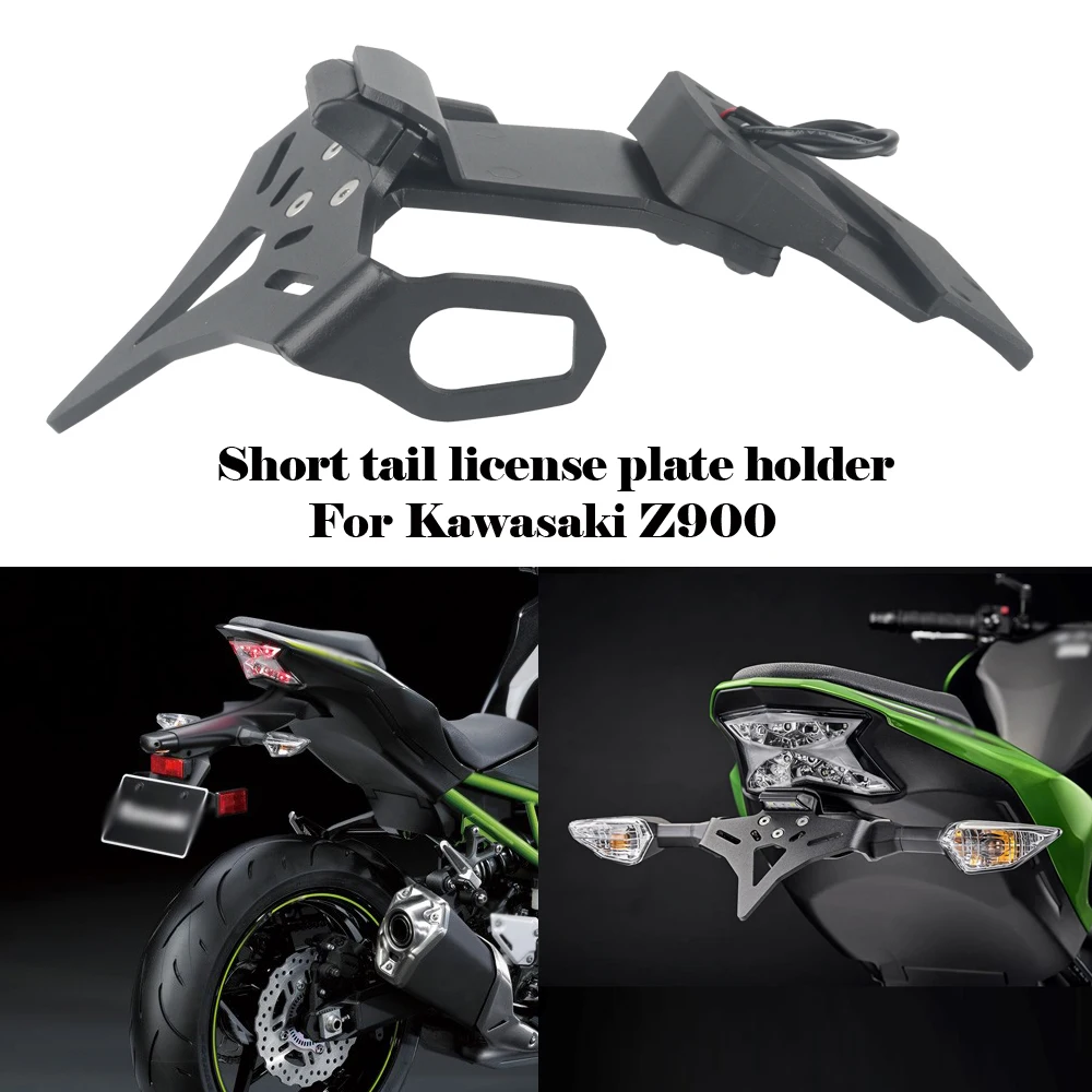 

New For Kawasaki Z900 Z 900 2017-up Motorcycle Rear Short Tail Stock Tidy License Plate Holder Tailstock Bracket Kit