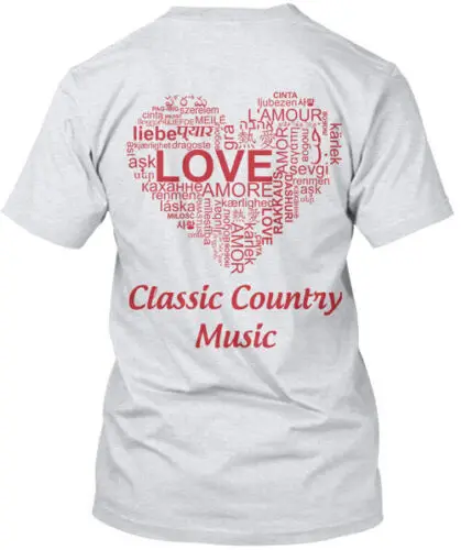 Classic Country Music T-Shirt Made in the USA Size S to 5XL