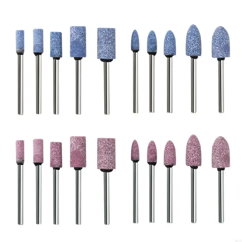 

10Pcs Polishing Head Wheel Grinding Stone Bit Set for Electric Rotary Power Tool Marble Jades Craft Projects