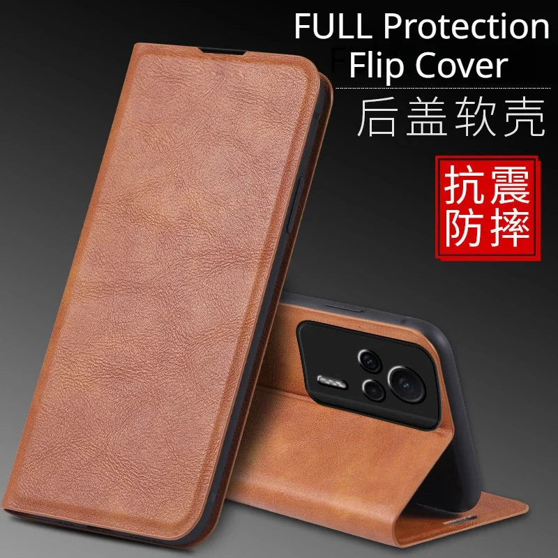 For Xiaomi Mi 14 13 15 ULTRA MI13 PRO 13T Retro Skin Luxury Leather Case Flip Magnet Cover  Mi 14 12 Lite 11 14T 15 Phone Bags