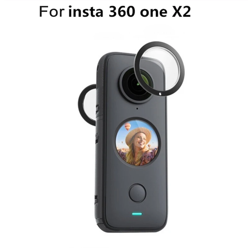 2Pcs Anti-Reflection เลนส์ป้องกัน Guards สูง Tansmittance สำหรับ Insta360 One X 2 X2 Action กล้อง