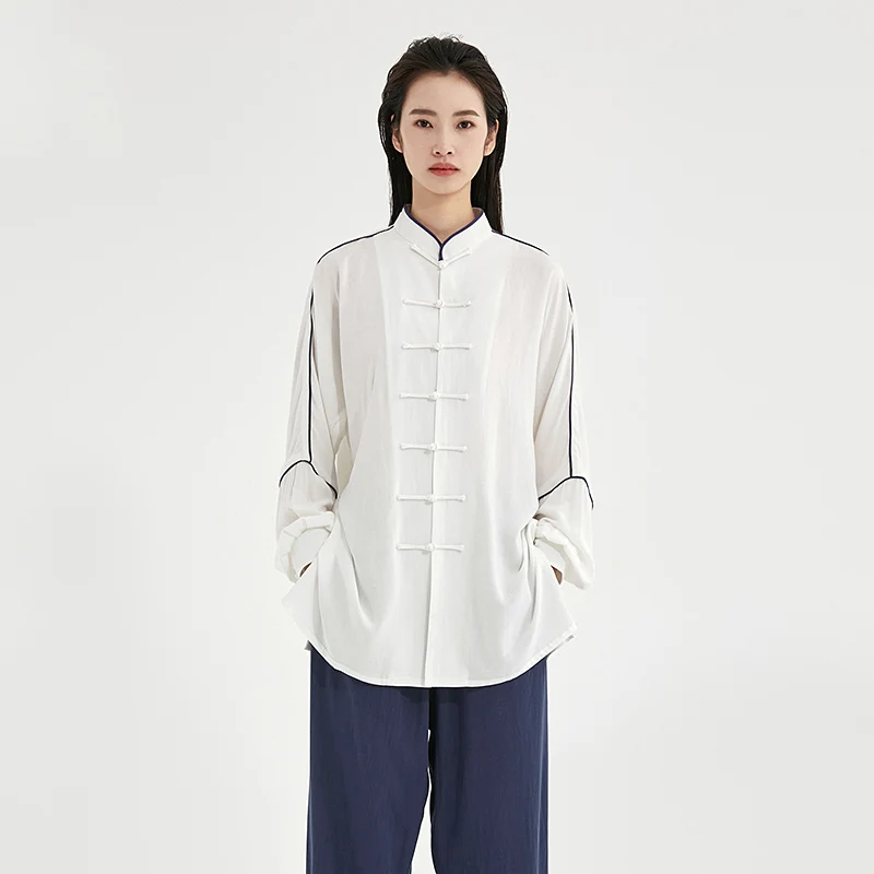 25 Styles Lightweight Linen Cotton Tai Chi Set, Unisex Spring/Summer Chinese Style Uniform for Wushu & Baduanjin Practice