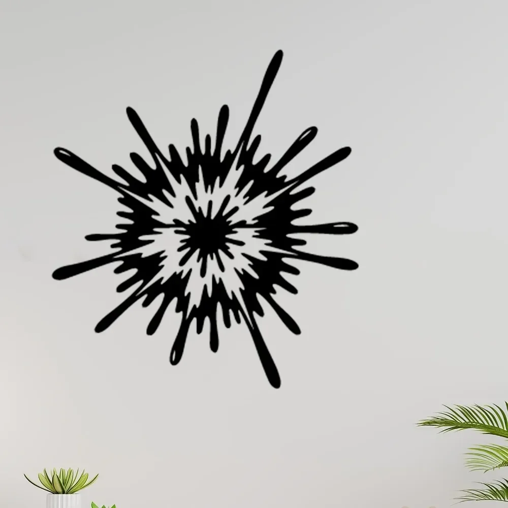 CIFBUY Iron Wall Art Burst Metal Waterproof Sculpture For Home Garden Hanging Decor Gift
