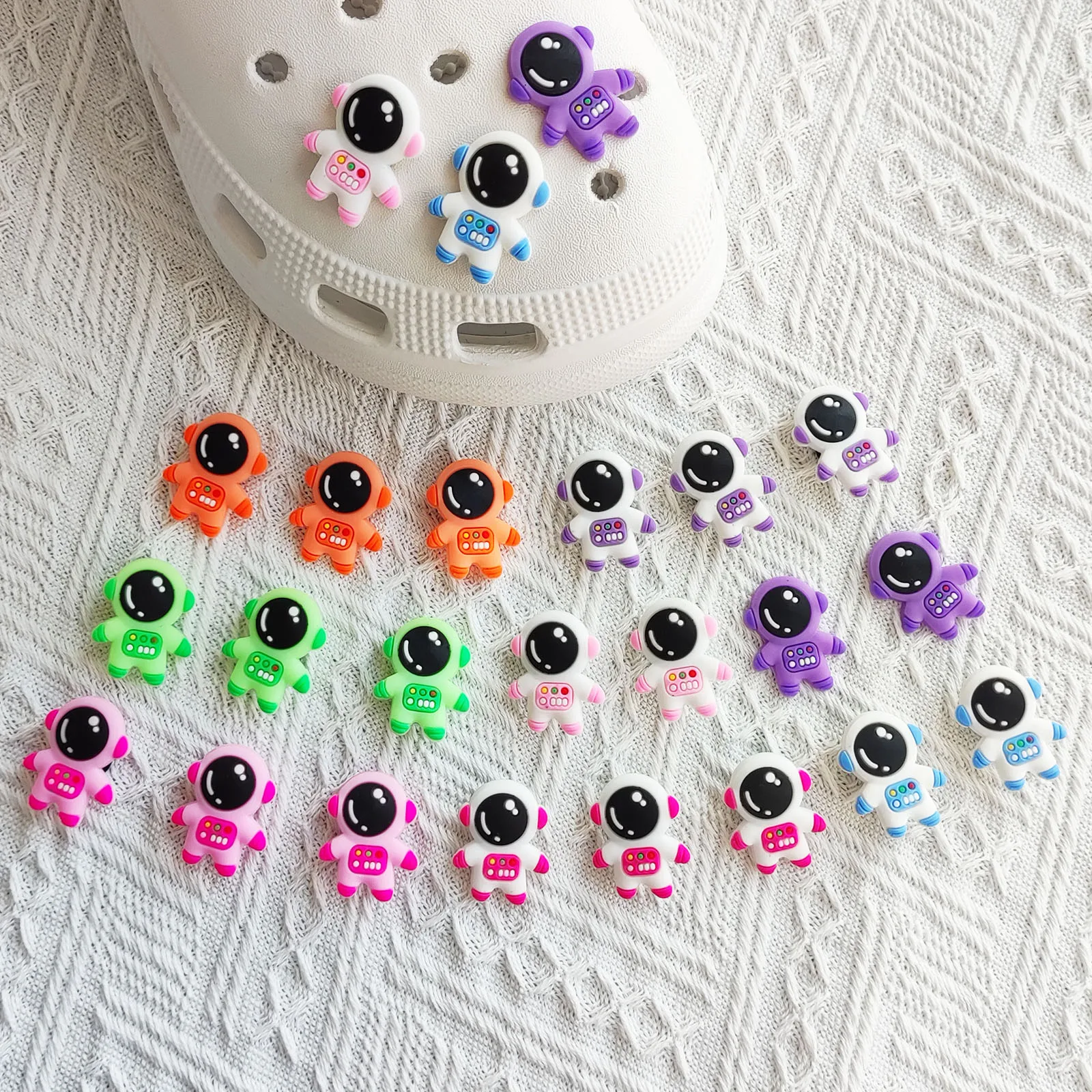 8/16/24Pcs Astronauts Series Shoe Charms For Shoe Sandals Be