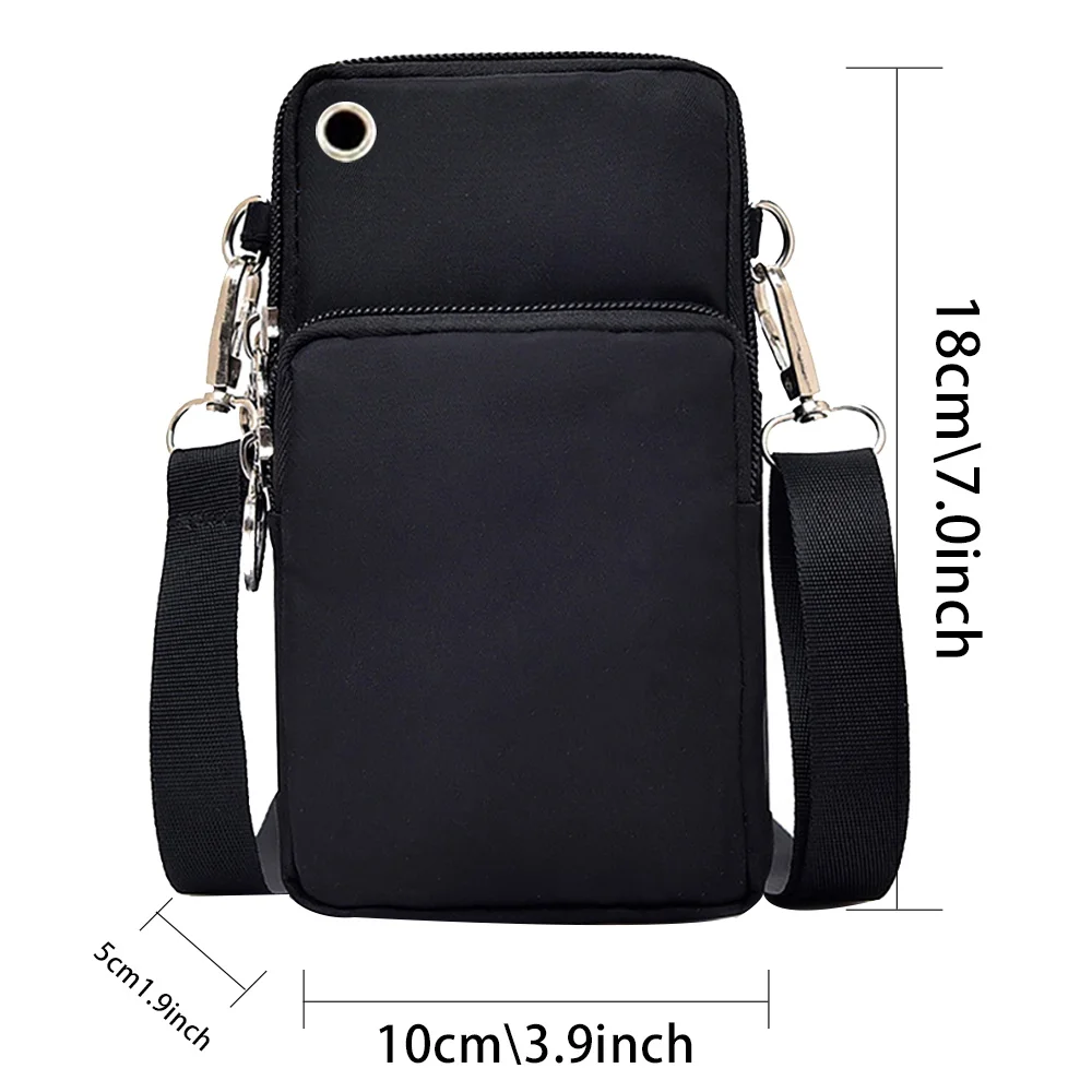 Waterproof Mobile Cell Phone Bag Case for Iphone Huawei Xiaomi Wallet Women Shoulder Bags Love Letter Printed Pattern Coin Pouch