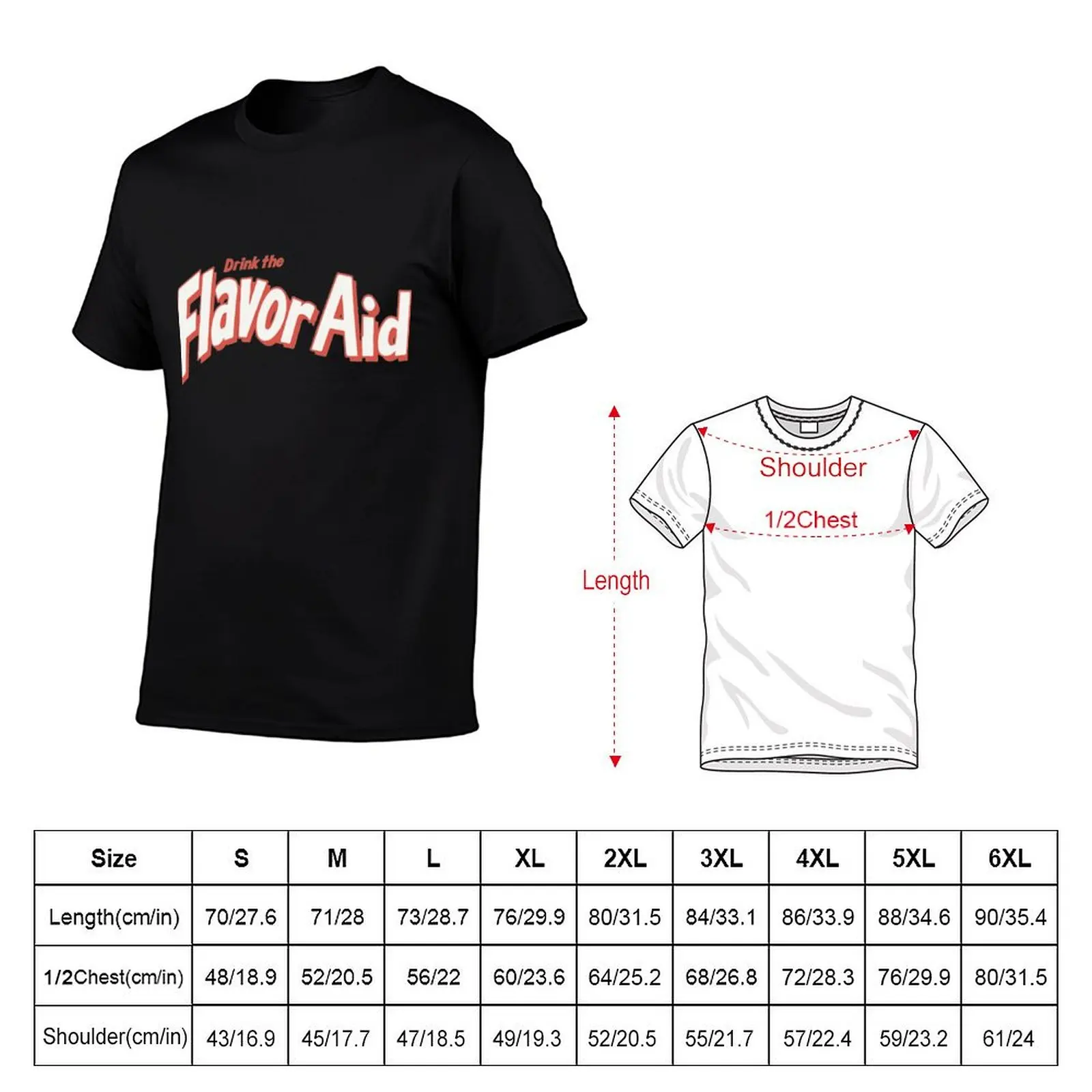 Drink the flavor aid T-Shirt Casual Soft Cotton Short Sleeve Tee