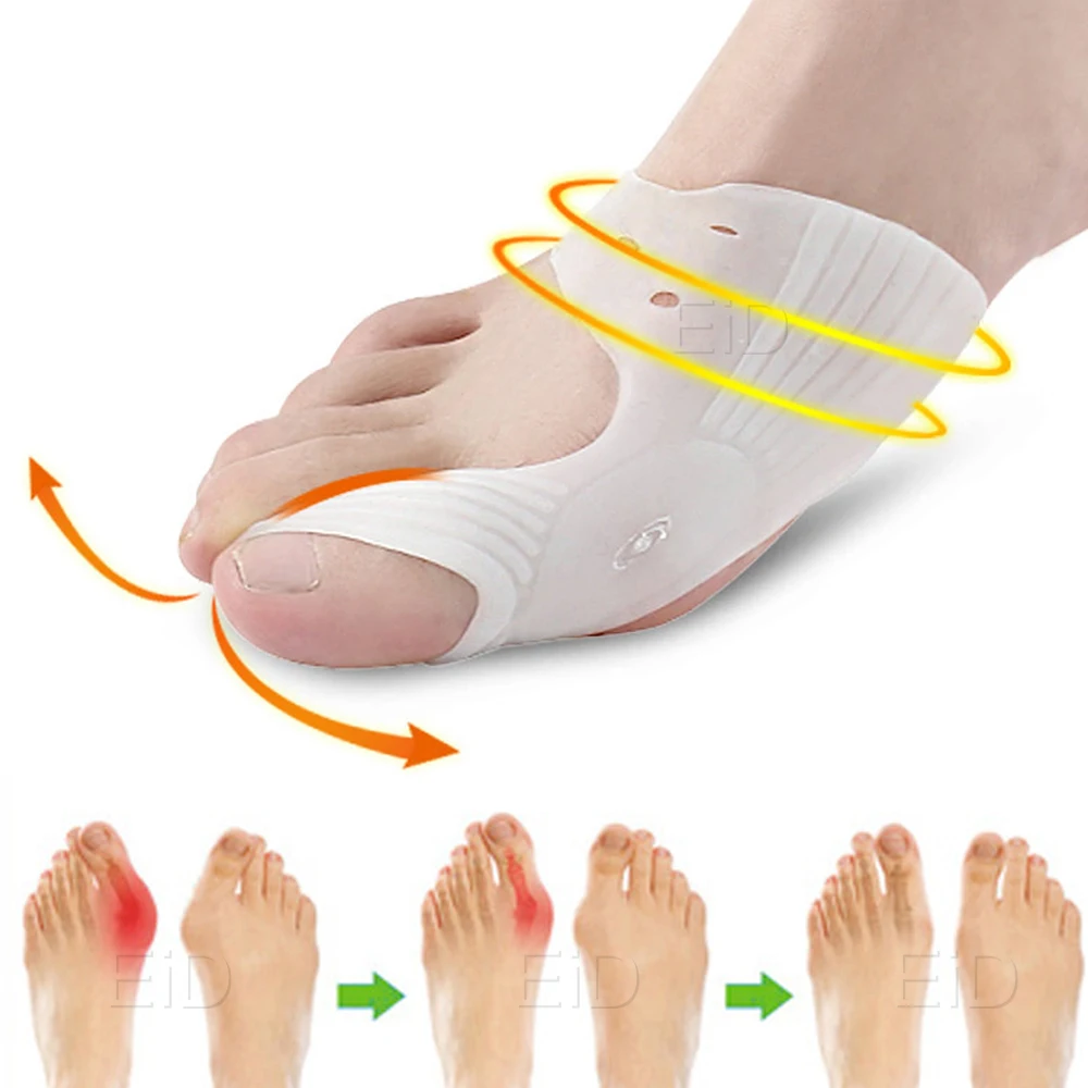 EiD Orthotic Insoles Silicone Gel Toes Separator fot Hallux Valgus Toe Correction Cushion Forefoot Pad Inserts Foot care Unisex