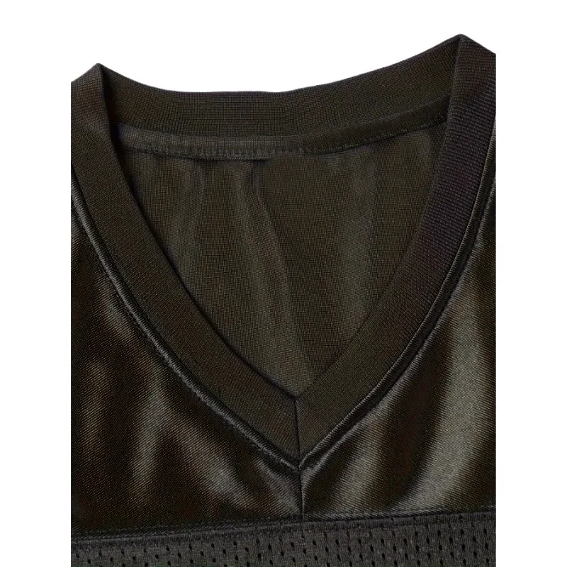 Custom Men's Football Jersey Embroidered Sportswear for Teams Las Vegas Short Sleeve Breathable Loose Fit t shirt Personnalisé image 4
