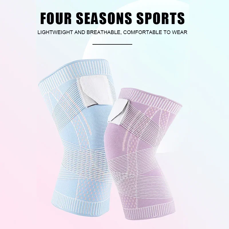 

Sports Kneepad Men Women Pressurized Elastic Knee Pads Support Fitness Gear Basketball Volleyball Brace Protector Bandage