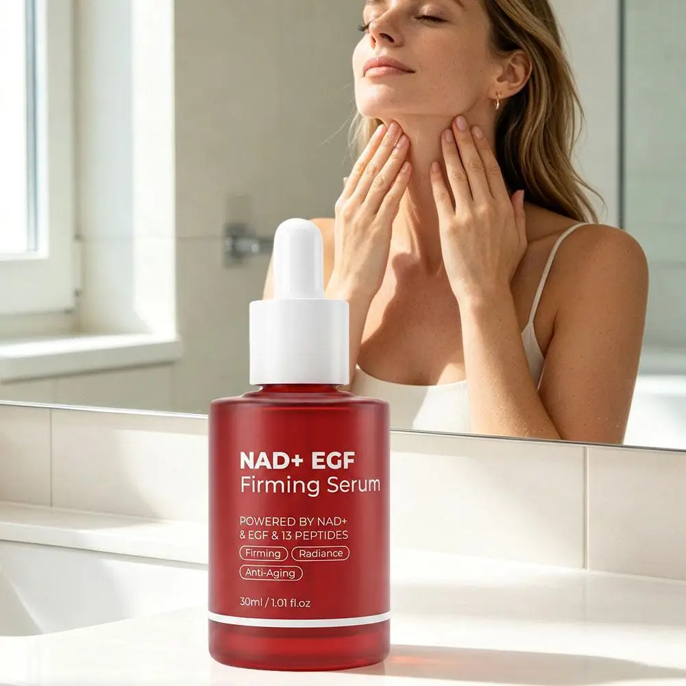 NAD+ EGF Straffendes Serum Strahlkraft-Verstärker Tiefenhydratation Hautreparatur Anti-Falten Tägliches Gesichts-Essenz-Serum 30ml – Detail 3