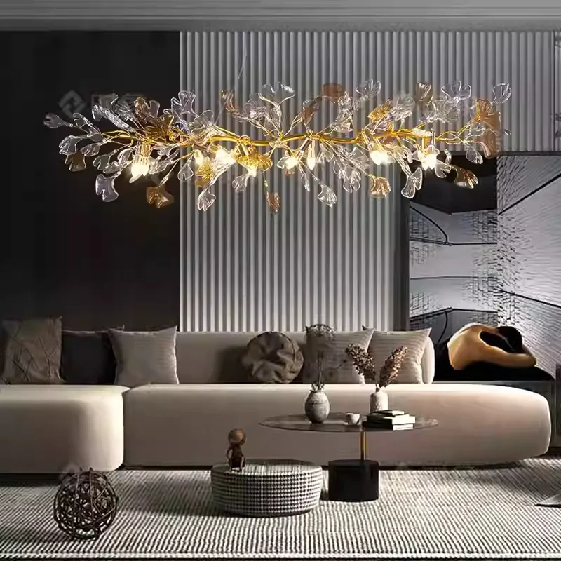 

Легкая роскошная европейская хрустальная люстра для гостиной, вилла, большое элитное искусство, круглые ветки, столовая, спальня, люстра