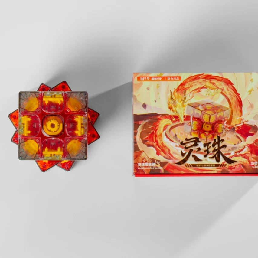 

MoYu 3x3 Cube X Huameng TG Ling Zhu Ограниченная серия 999 3x3x3 Магнитный куб Упаковочные кубики