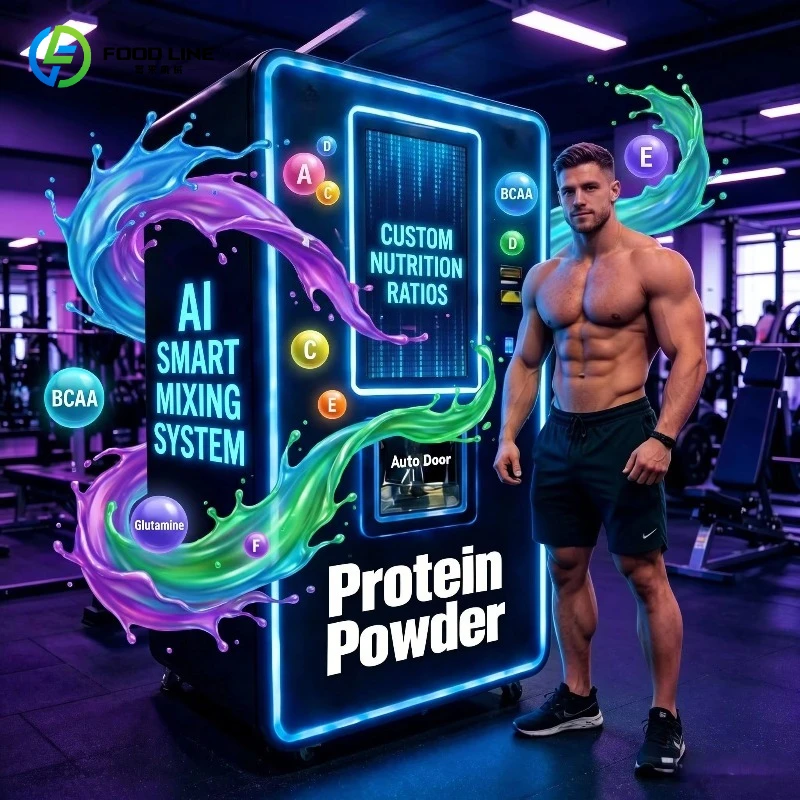 Customized Smart Protein Shake Machine with Touch Screen, Automatic Mixing Protein Powder Dispenser Kiosk for Fitness Center