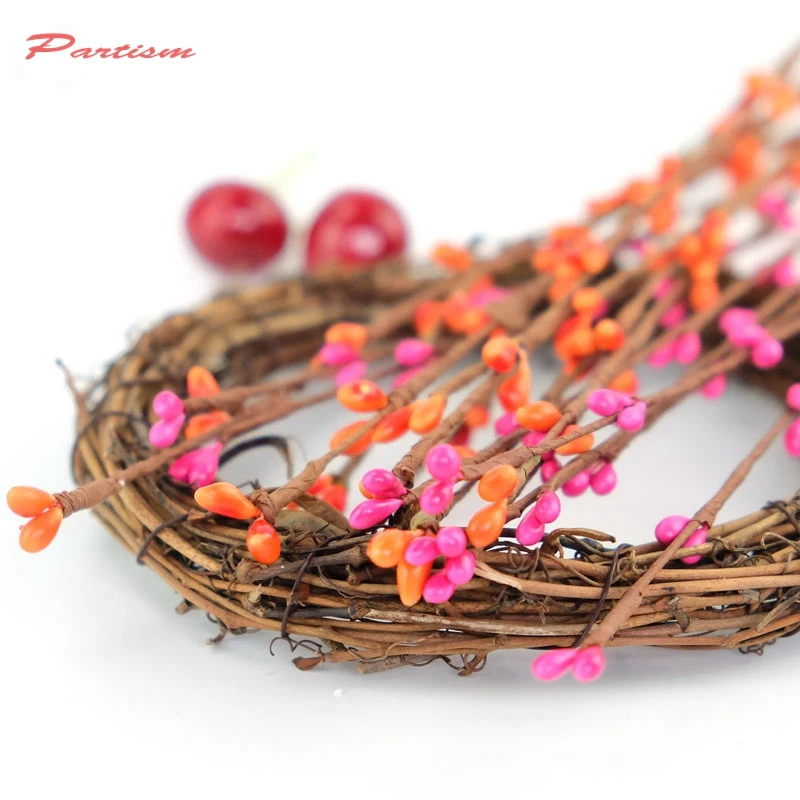 10pcs 65cm Stamen artificial Beads Branches flower Wreath Branches Flower Iron Wire for Home Wedding Decoration Crafts flowers