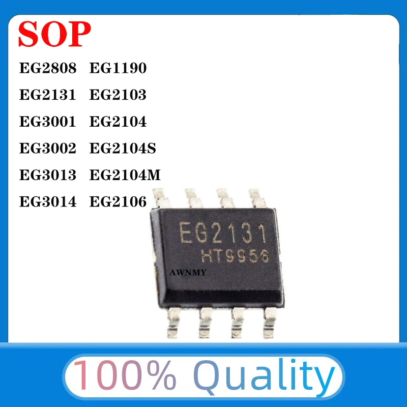 10pcs/lot EG1190 EG2103 EG2104 EG2104S EG2104M EG2106 EG2808 EG2131 EG3001 EG3002 EG3013 EG3014 SOP-8 In Stock