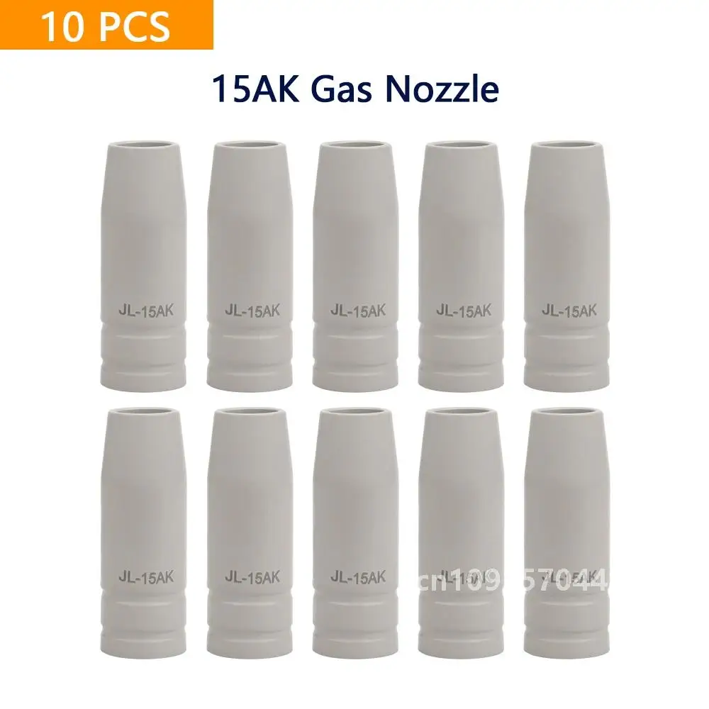 15AK coated protective nozzles 5/10PCS non-stick European airless protective cover Mig welding tools