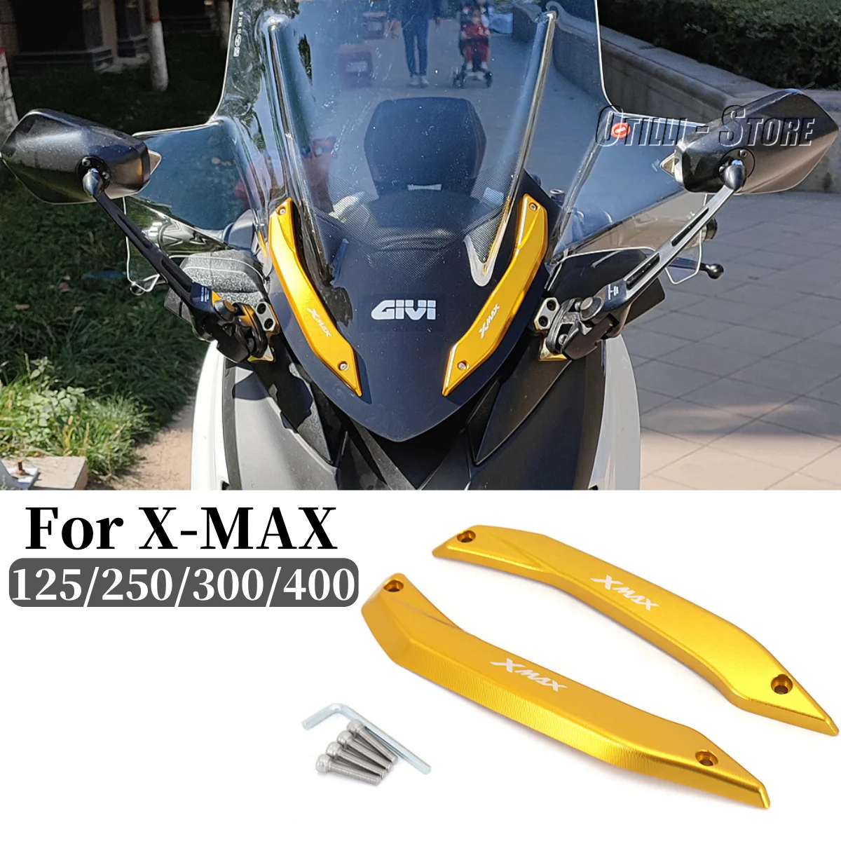 

For Yamaha XMAX300 XMAX250 XMAX 300 X MAX 250 125 400 Motorcycle Accessories Windscreen Windshield Deflector Guard Cover Parts