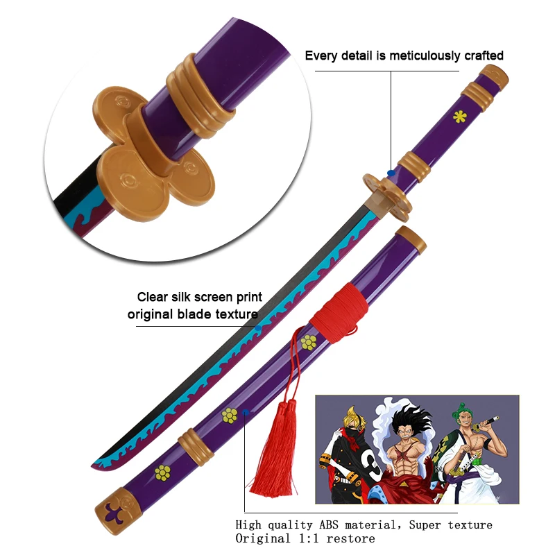 Nieuwe Anime Cosplay Houten Zwaarden 80Cm Katana Yama Enma Japanse Samurai Zwaard Katana Originele Kerstcadeaus