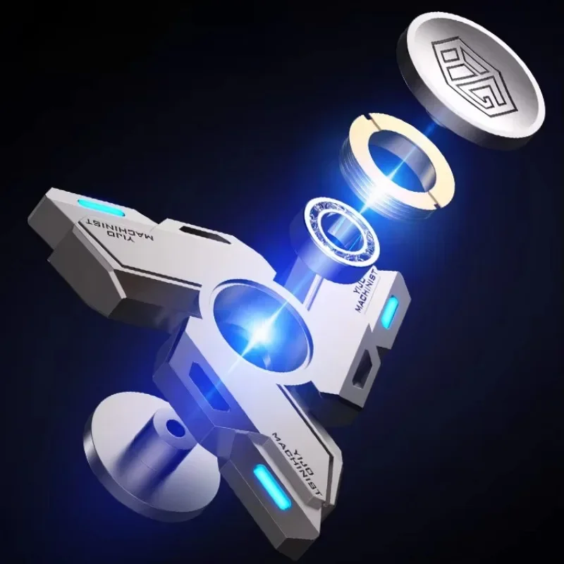 Fidget Spinner Luminous Relieve Stress Relief Toy EDC Metal Handle Spinning Top Tip Antistresse Glowing For Children Kids Autism