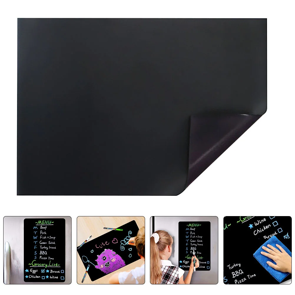 Fridge Magnet Write on Home Supplies Refrigerator Writable Magnetic Tape Sticker Frosted Surface Rubber Blackboard Child
