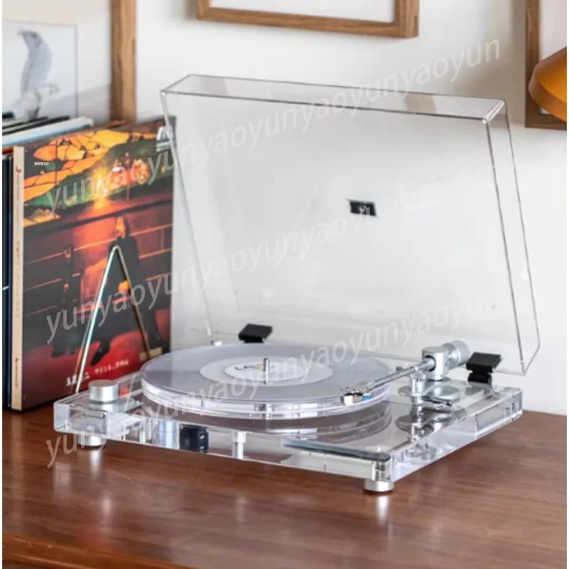 X10 Vinyl Record Player Lp Bluetooth Phonograph High Value Transparent Birthday Gift