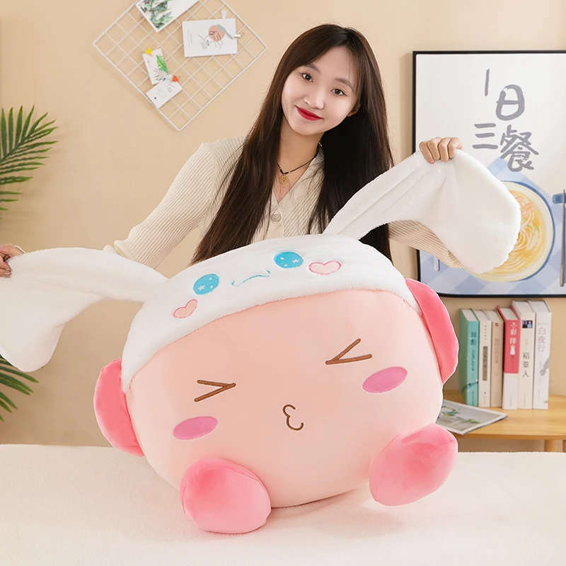New Cute Cartoon Animation Kirby Large Size Plush Toy Pillow Stuffed Doll Boys and Girls Festival Gift Room Decoration Doll view 5