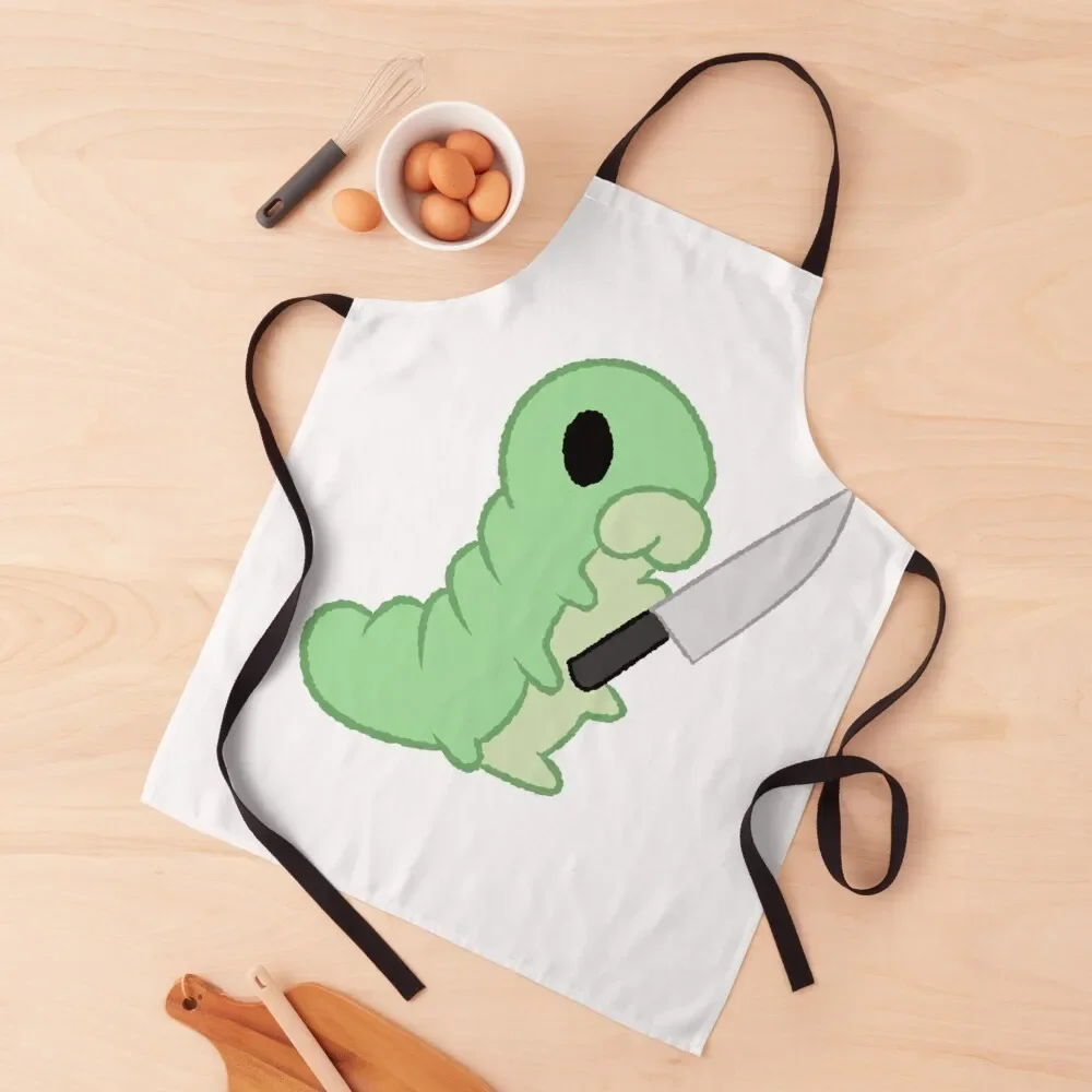 

Hollow Knight Grub With a Knife Apron kitchen item kitchen jacket woman men's barbecue Apron