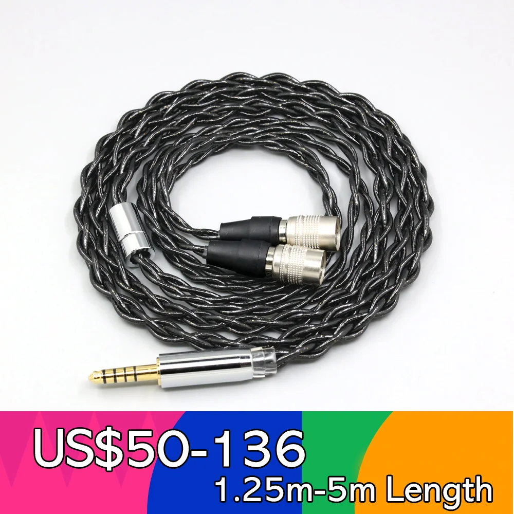 

99% Pure Silver Palladium Graphene Floating Gold Cable For Mr Speakers Alpha Dog Ether C Flow Mad Dog AEON LN008335