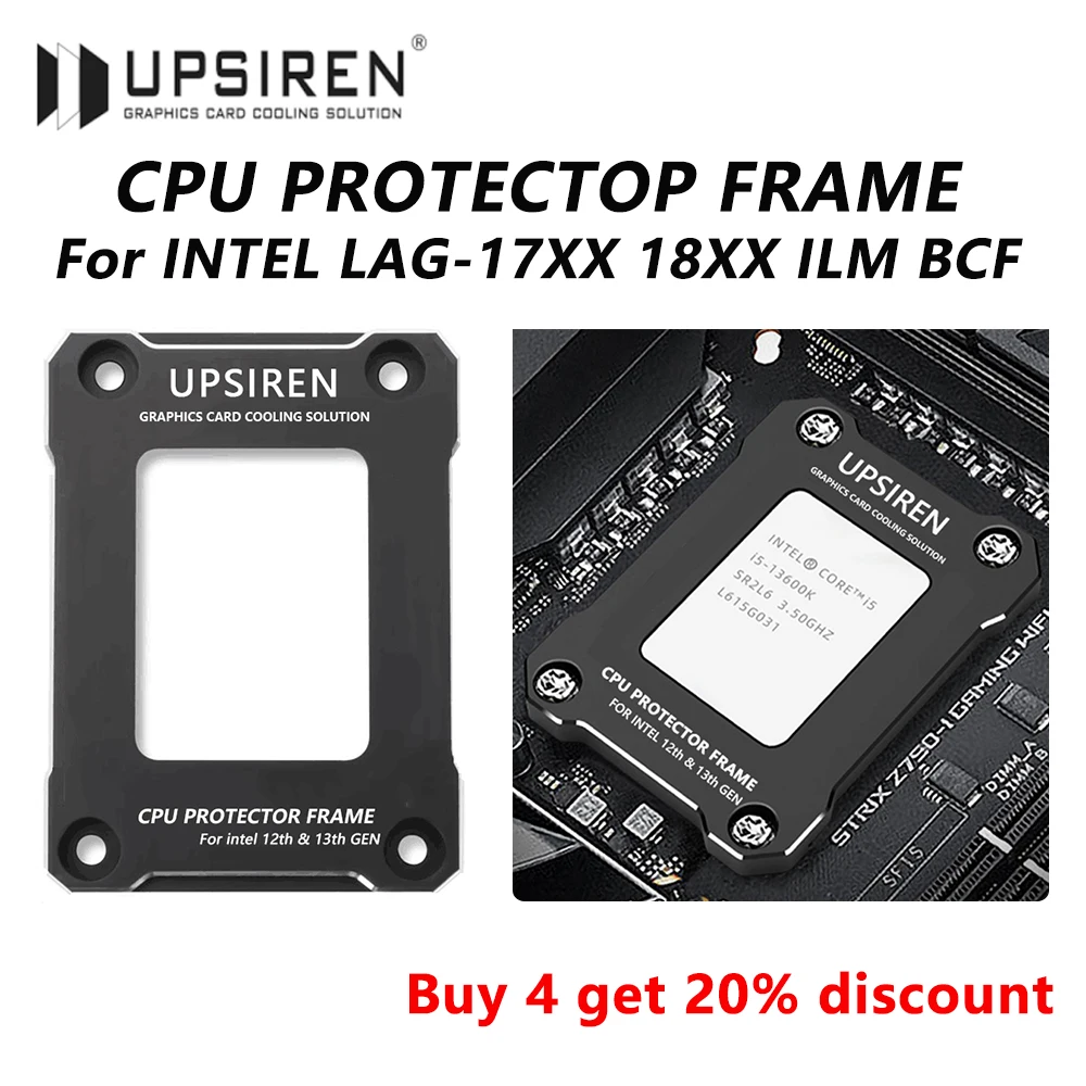 UPSIREN LGA17XX-BCF Intel12th 13th CPU Hodler Correction Fixed LGA1700/1800 clamping frame Aviation Grade Material AL7075