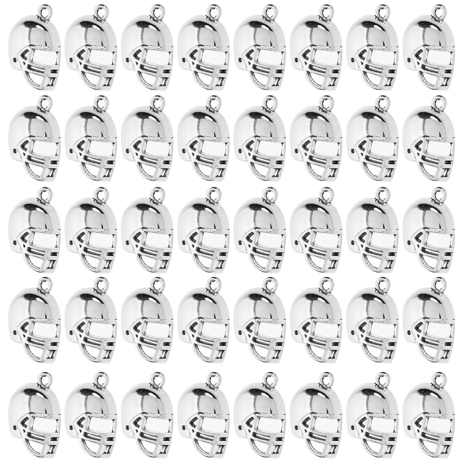 

50pcs For Craft Football Charms Diy Accessories Metal Pendant Jewelry Making Earring Pendant Keychain Ornament