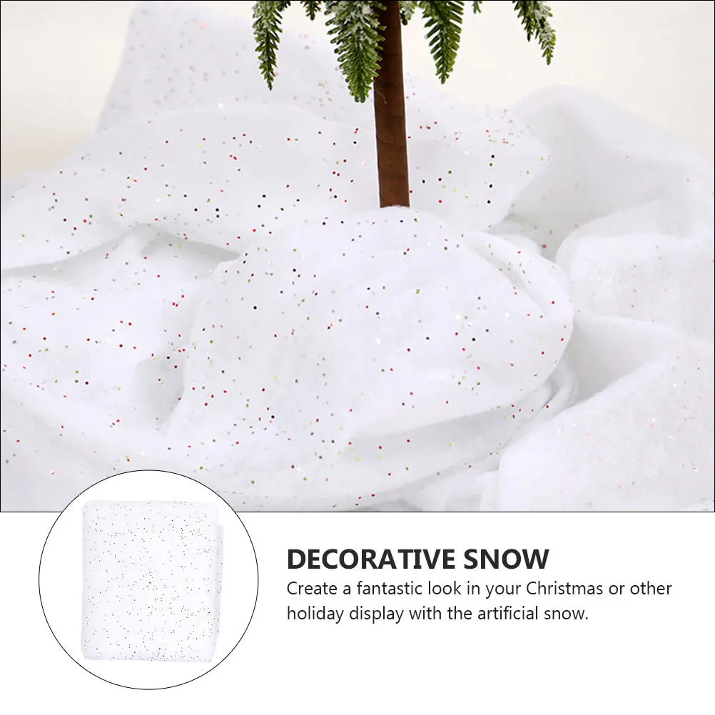 

Artificial Decorative Cotton For Christmas Scene White Fake Snow Prop Holiday Winter Decoration Party Supplies Festive Snow