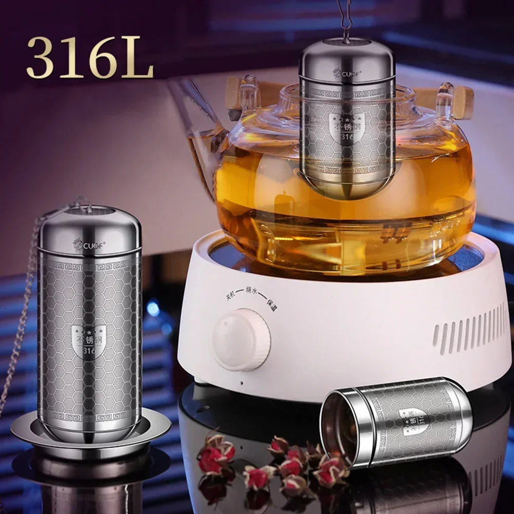 Stainless Steel Tea Infuser Teapot Tray Spice Tea Strainer Herbal Filter Kitchen NEW Teaware Accessories Shipping Items