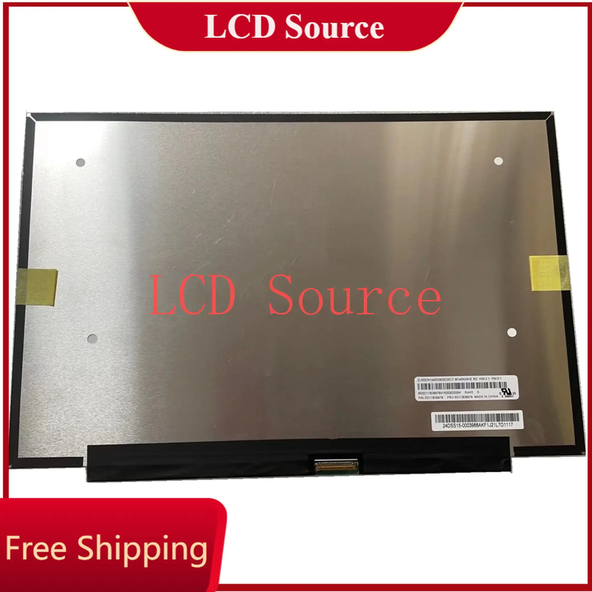 M140NWHE R0 P/N:SD10Z52003 FRU:5D10Z5201 IPS QHD 2240*1400 40Pin 60HZ 300Nits 100% sRGB Display Panel 14 Inch IVO8C45 LCD Screen