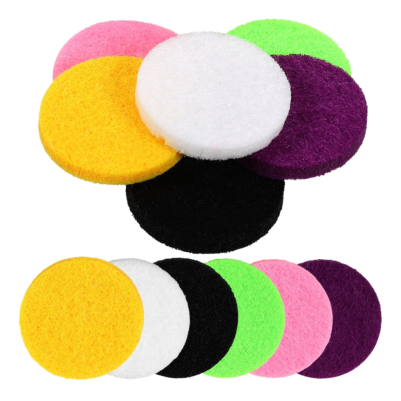 

12pcs Aromatherapy Diffuser Pads Cotton Core Oil Refill Round Replacement Liner Pad for Aroma Long Lasting Fragrance Various