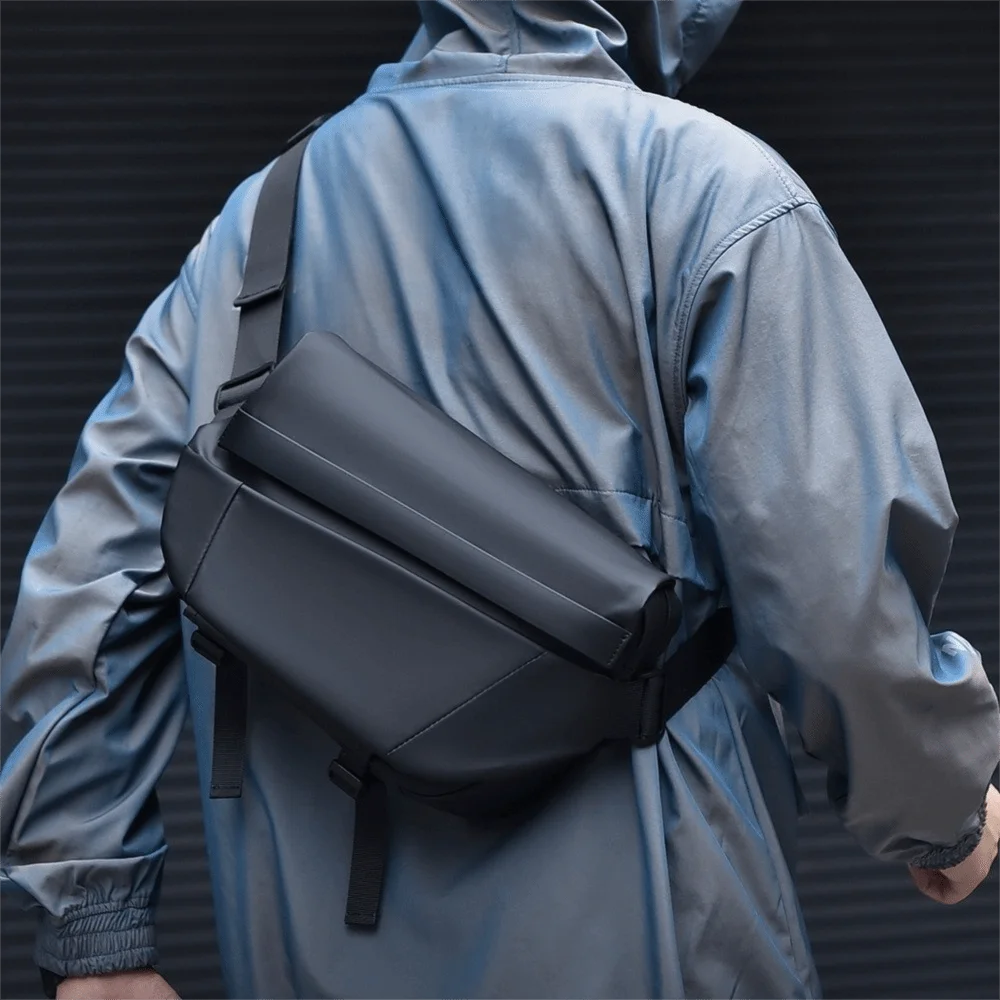 

Multipurpose Large Capacity Oxford Cloth Bag Korean Waterproof Crossbody Bag Daypack Storage Men Chest Bag Male