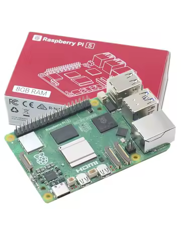 공식 오리지널 Raspberry Pi 5 4GB 8GB RAM 개발 보드 케이스 냉각 팬 쿨러 옵션
