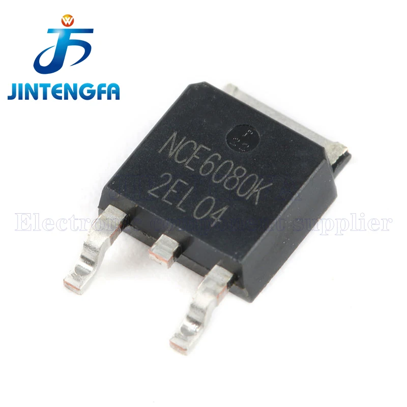 10PCS NCE6080K NCE6080 TO-252 60V 80A DPAK N-channel MOS Field Effect Tube SMD MOSFET Field Effect Transistor Chip