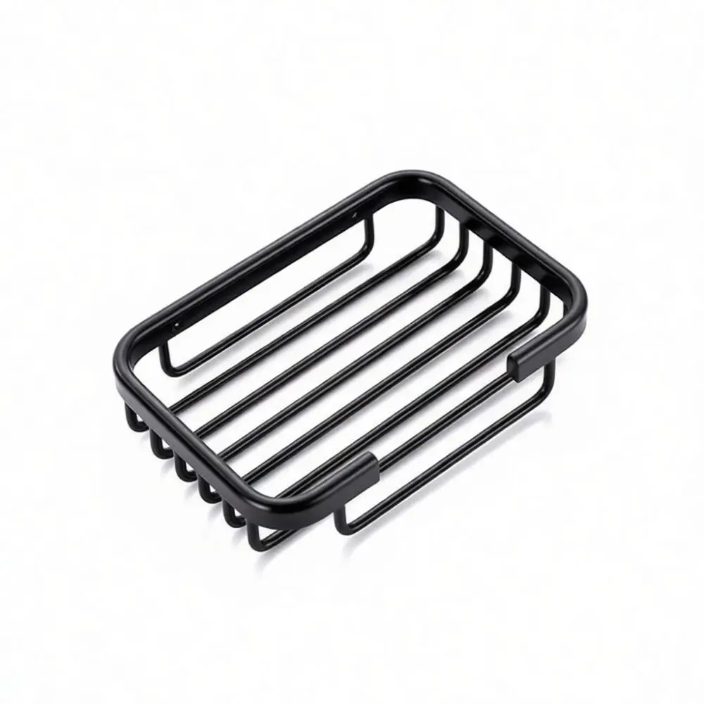 Bathroom Soap Storage Rack Wall Mounted Drainer Holder Punch Free Aluminum Shower Soap Tray Container For Danle Organizer
