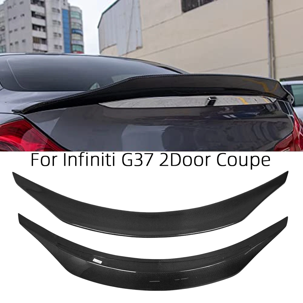 For Infiniti G series G37 2Door Coupe PSM Style Carbon fiber Rear Spoiler Trunk wing 2008-2012 FRP honeycomb Forged(not for IPL)