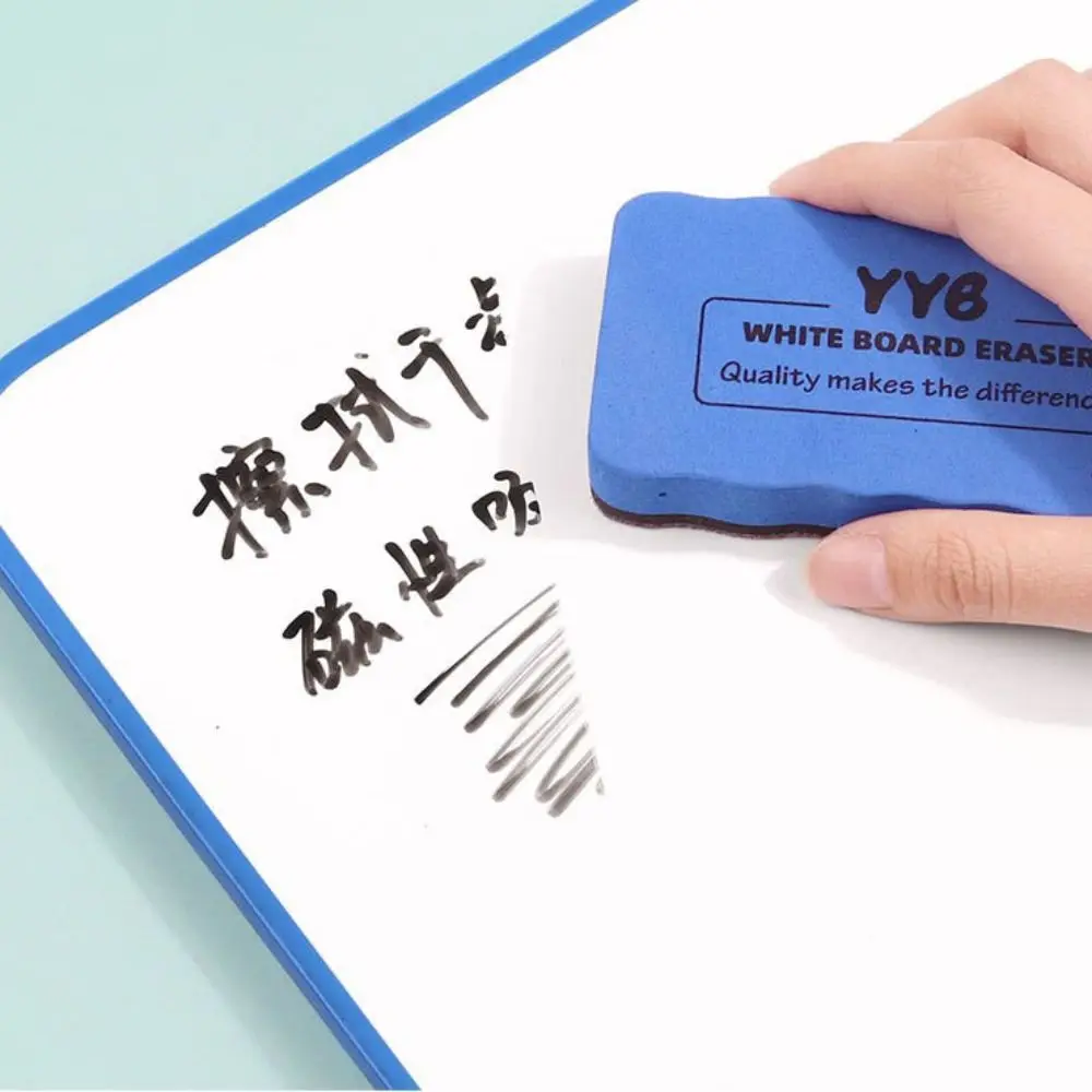 

8pcs EVA Magnetic Whiteboard Eraser Leave No Trace Felt Surface White Board Cleaner Rectangle Large Size Dry Wipe Marker Kids