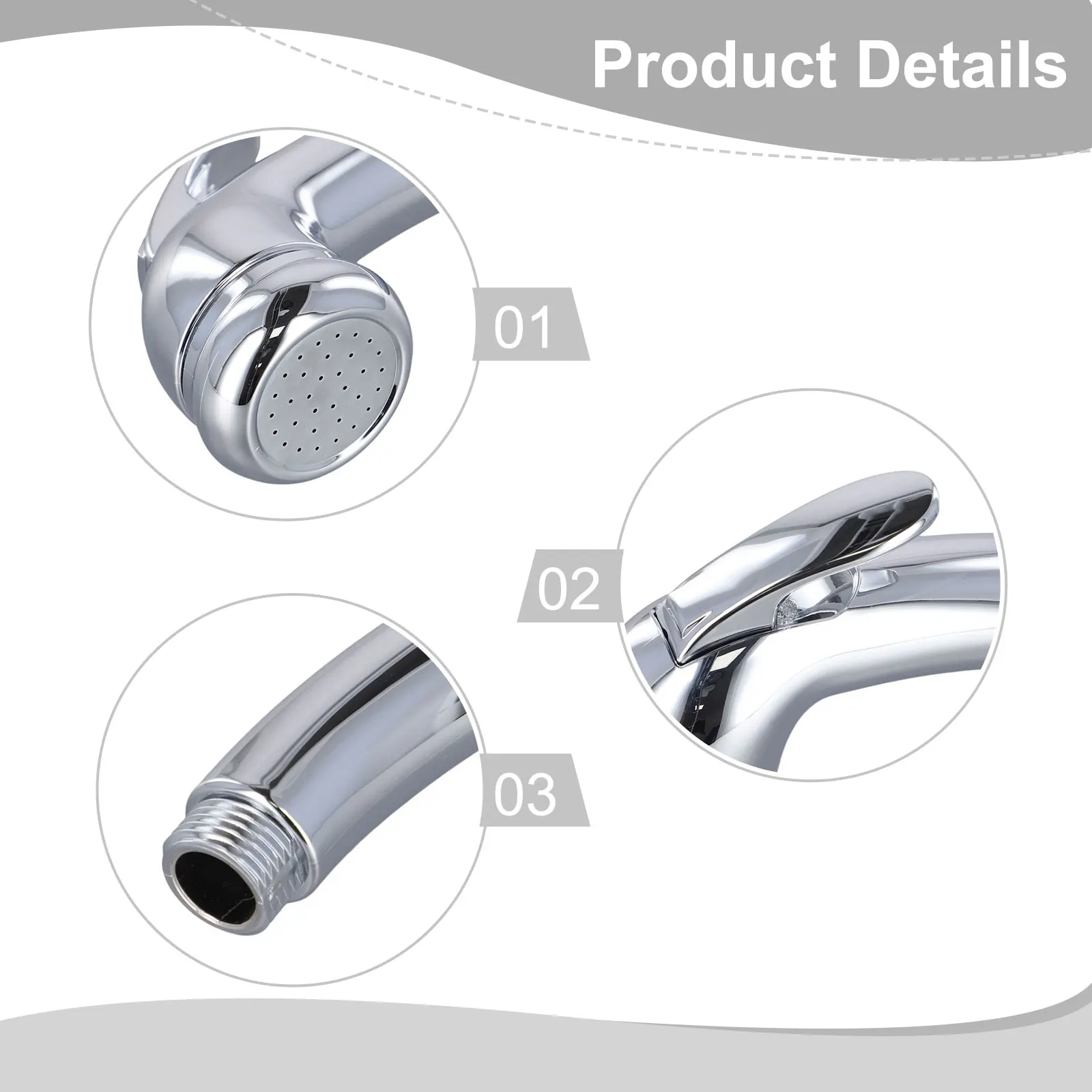

Высокое качество, новые аксессуары для ванной комнаты, распылитель для биде, унитаз, биде, хромированная переносная насадка для душа с большим расходом