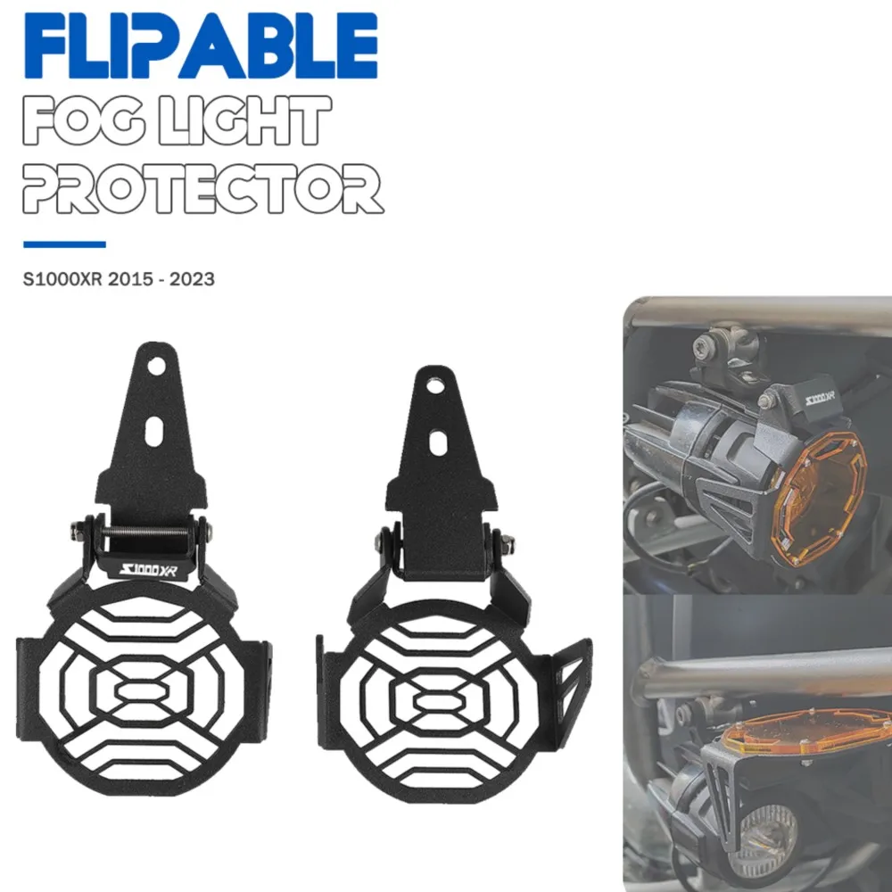 Motorcycle Lamp Guard Protection For BMW S1000XR S1000 XR S 1000XR 2015-2022 2023 Flipable Fog Headlight Grille Cover S 1000 XR