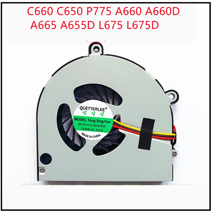 New Laptop CPU Cooling Fan Cooler For Toshiba C660 C650 P775 A660 A660D A665 A655D L675 L675D