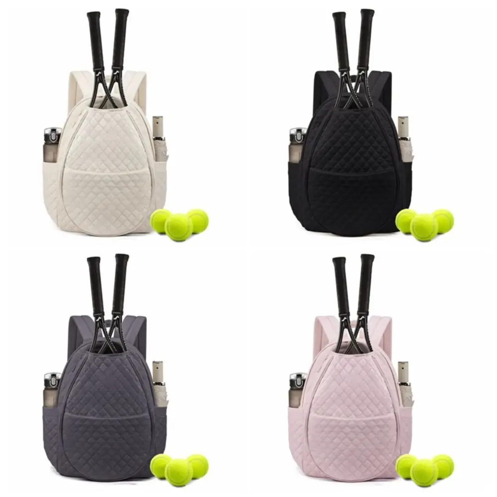 

Large Capacity Tennis Bag Quilted Multi-functional Sling Crossbody Backpack Wear-resistant Tennis Racket Bags