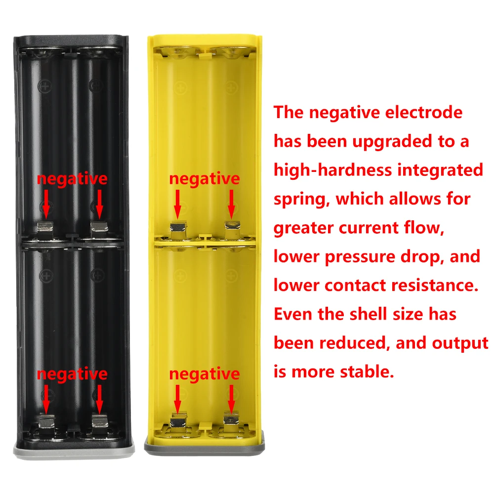 Custodia per banca di potere 8x18650 PD 22,5 W 45 W Ricarica rapida Schermo LED Scatola di immagazzinaggio batteria trasparente Porta USB + tipo C per smartphone