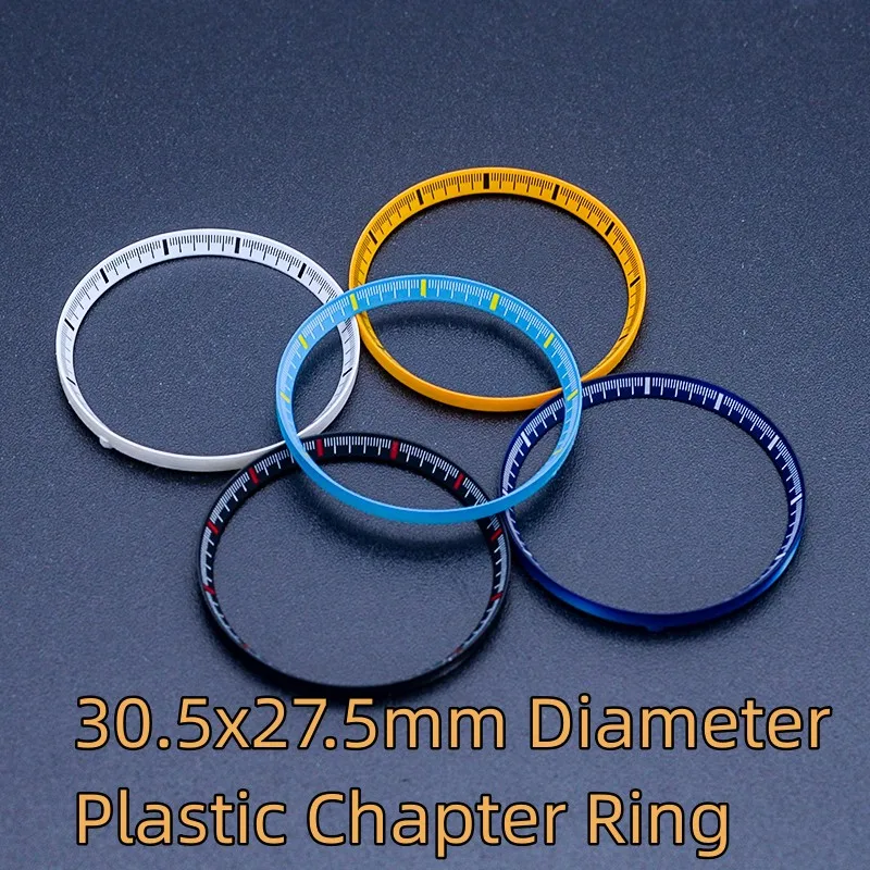 

30.5mm Plastic Chapter Ring For SKX007 SKX009 SRPD Seiko Mod Case Watch Chapter Ring Fit NH35 NH36 Movement Replacement Parts