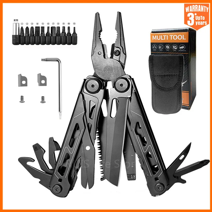 30 in1 Multitool Plier Cable Wire Cutter Multifunctional Multi Hand Tools Outdoor Camping Portable Folding Pliers Knife Knipex