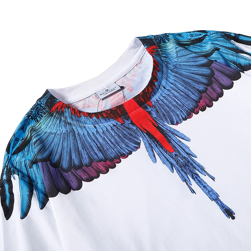 أعلى جودة الرجال النساء التجفيف السريع تي شيرت مارسيلو بيرلون MB العلامة التجارية أجنحة طباعة تي شيرت الرياضة عادية Y2K الشارع قصيرة الأكمام