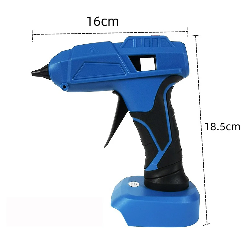 40W Cordless Hot Melt Glue Gun For Makita/Dewalt/Milwaukee Electric Repair Gun DIY Repair Tool With 11mm Glue Sticks